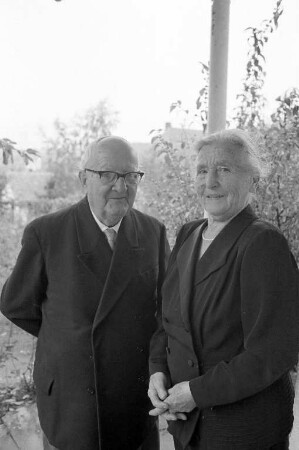 Diamant-Hochzeit der Eheleute Albert und Luise Stolzenberg.