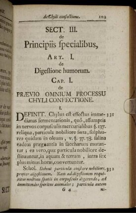 Sect. III. de Principiis specialibus