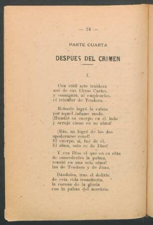 Parte cuarta - Después del crimen