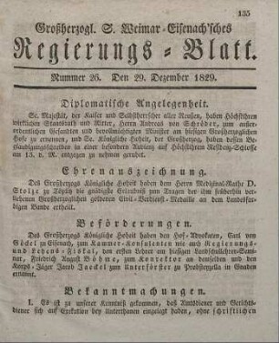 Nr. 26 : 29. Dezember 1829