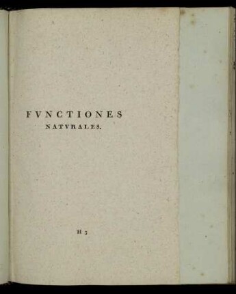 Functiones Naturales