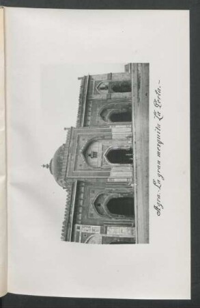 Agra. - La gran mezquita "La Perla". - [Fotografía]