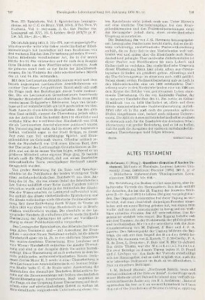 738-740 [Rezension] Questions disputées d'Ancien Testament