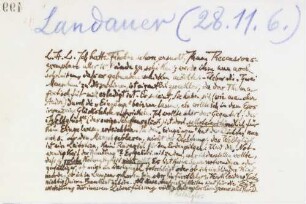 Brief an Gustav Landauer