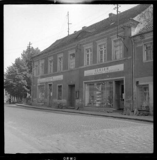 Konsum-Geschäftsstelle an der ehemaligen Mühlenecke in Müllrose