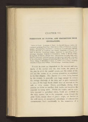 CHAPTER VII. PREDICTION OF FLOODS; AND PROTECTION FROM INUNDATIONS.