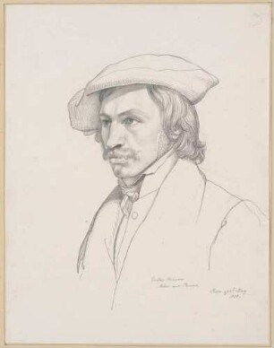 Bildnis Hippius, Gustav (1792-1856), Maler, Lithograph