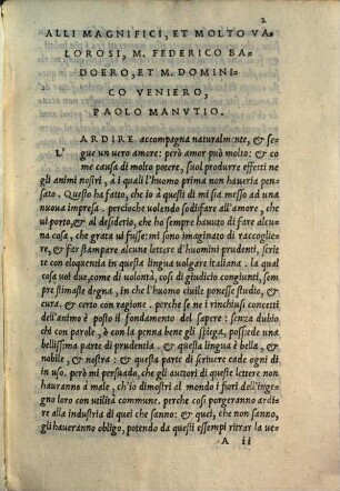 Lettere Volgari Di Diversi Nobilissimi Hvomini, Et Eccellentissimi Ingegni : Scritte In Diverse Materie. 1