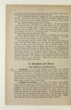 II. Germanen und Römer