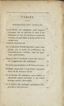 Sommaires Des Articles