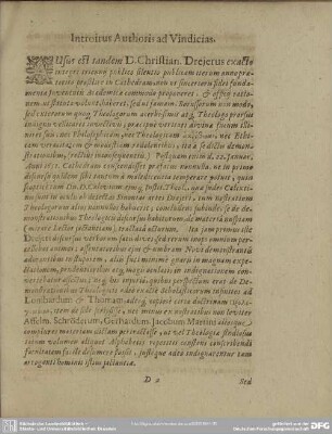 Introitus Authoris ad Vindicias