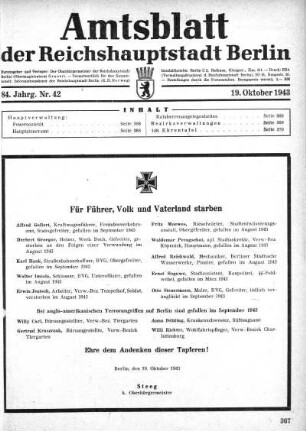 1943,42: Nr. 42, 19. Oktober 1943
