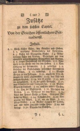 Zusätze zu dem sechsten Capitel