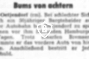 Bums von achtern