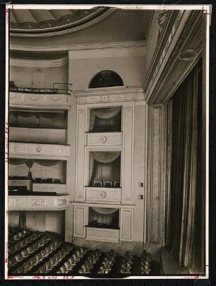 Schauspielhaus (auch: Preussisches Theater der Jugend, Konzerthaus), Berlin: Ansicht Zuschauerraum und Proszenium