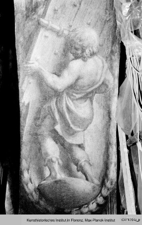 Samson mit den Torflügeln von Gaza - Westbogen, Südseite: Samson mit den Torflügeln von Gaza