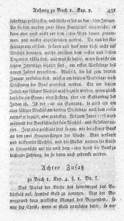 Achter Zusatz zu Buch 1. Kap. 4. §. 1. Bd. 1.