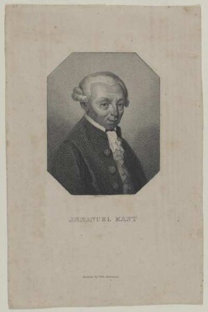 Bildnis des Jmmanuel Kant