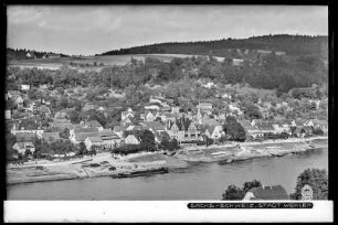 Blick auf Wehlen an der Elbe