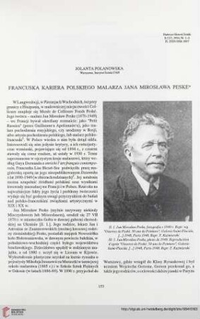 56: Francuska kariera polskiego malarza Jana Mirosława Peske