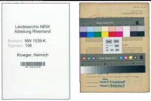 Entnazifizierung Heinrich Krueger , geb. 25.04.1904 (Angestellter)