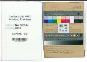 Entnazifizierung Paul Mertens , geb. 21.01.1900 (Landwirt)