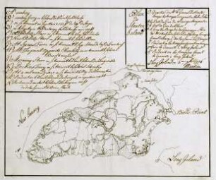 WHK 28 Nordamerikanische Kriege von 1775-1782: Plan von Staten-Island [mit Truppenlagern]