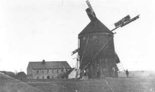 Bautzen-Bolbritz. Windmühlengehöft, vor 1945, Repro