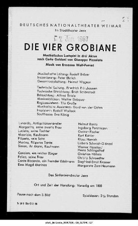 Die vier Grobiane