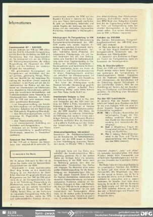 Zusammenarbeit AIF – BDA/DDR : Informationen