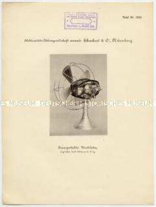 Bild eines transportablen Ventilators der Elektrizitäts-Aktiengesellschaft Nürnberg