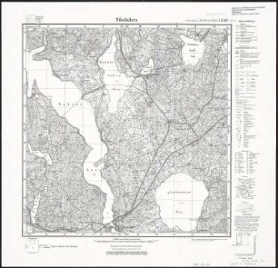 Meßtischblatt 2195 : Nikolaiken, 1938 : Nikolaiken. - Hrsg. 1927, redakt. Änd. 1938. - 1:25000. - [Berlin]: Reichsamt für Landesaufnahme, 1938. - 1 Kt.