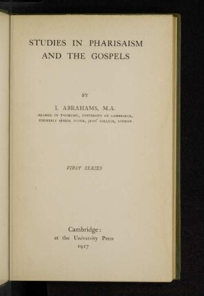 1: First series