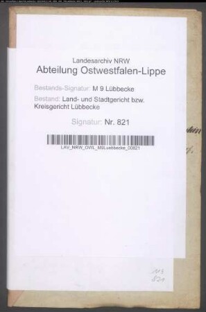 Erblasser: Löwenstein, Wolf; Erblasser: Löwenstein, Jeannette, geb. Falk: