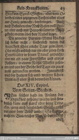 Das XIV. Capitel. Vom Seiten-Stechen
