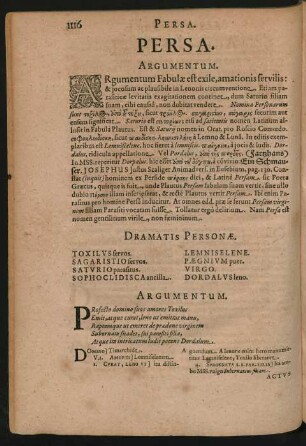 Dramatis Personae