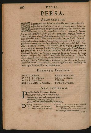 Dramatis Personae