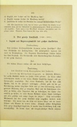 2. Der große Kurfürst. (1640 - 1688.)