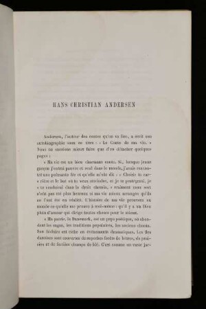 Hans Christian Andersen