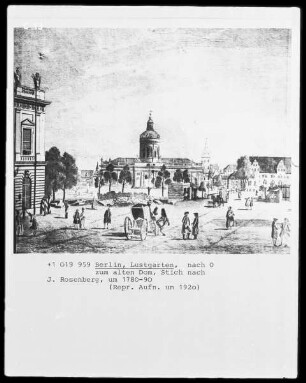 Berlin, Lustgarten nach Osten zum alten Dom