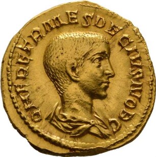 Münze, Aureus, 250 - 251?