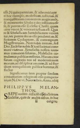 Philippus Melanthon.
