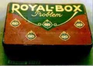 Blechdose für 25 Zigaretten "ROYAL-BOX Problem"