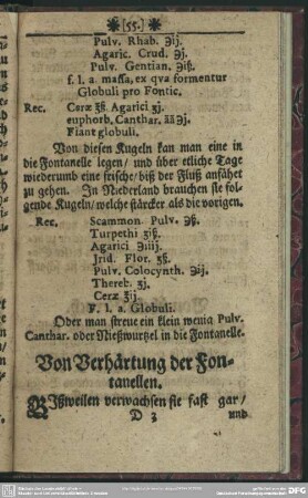 Von Verhärtung der Fontanellen