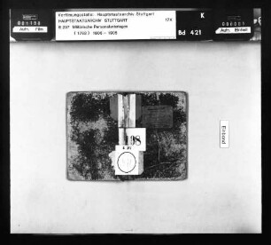 Nationalbuch der Offiziere, Unteroffiziere und Mannschaften des 4. Infanterie-Regiments, Stab des 1. Bataillons