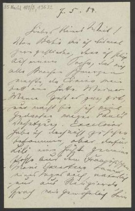 Brief an Mariette von Roell : 07.05.1884