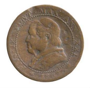 Münze, Soldo, 1867