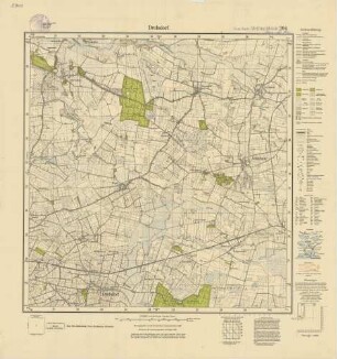 1320 (alte Nr.: 204) Drelsdorf, Meßtischblatt (4cm - Karte)