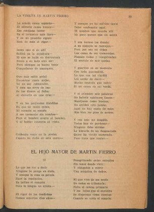 El hijo mayor de Martín Fierro