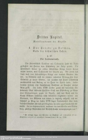 Drittes Kapitel. Modificationen der Rezesse